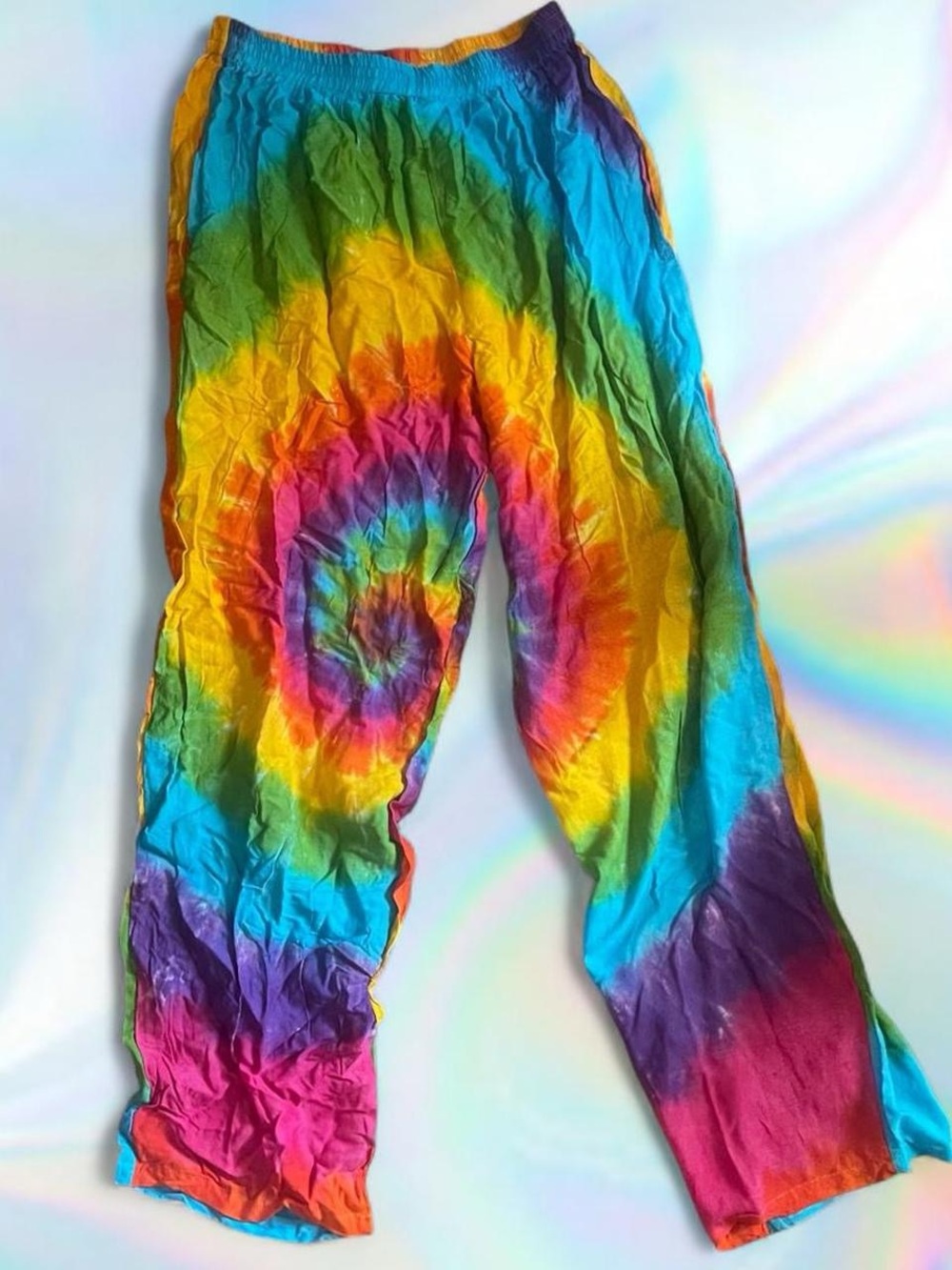 Tie-Dye Rainbow wide leg Pants